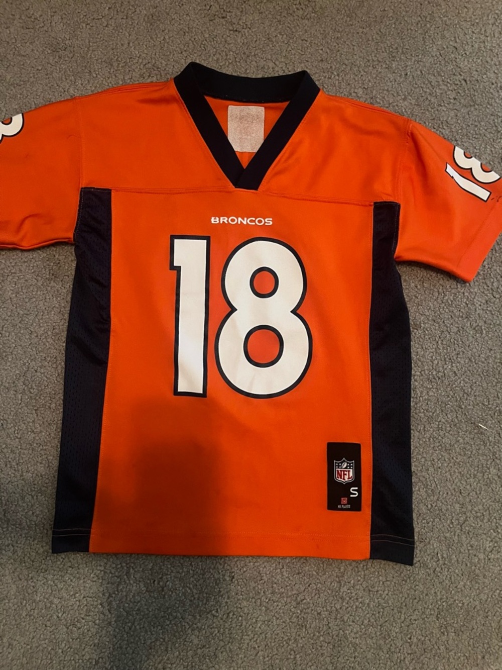 NFL Denver Broncos Orange #18 Jersey